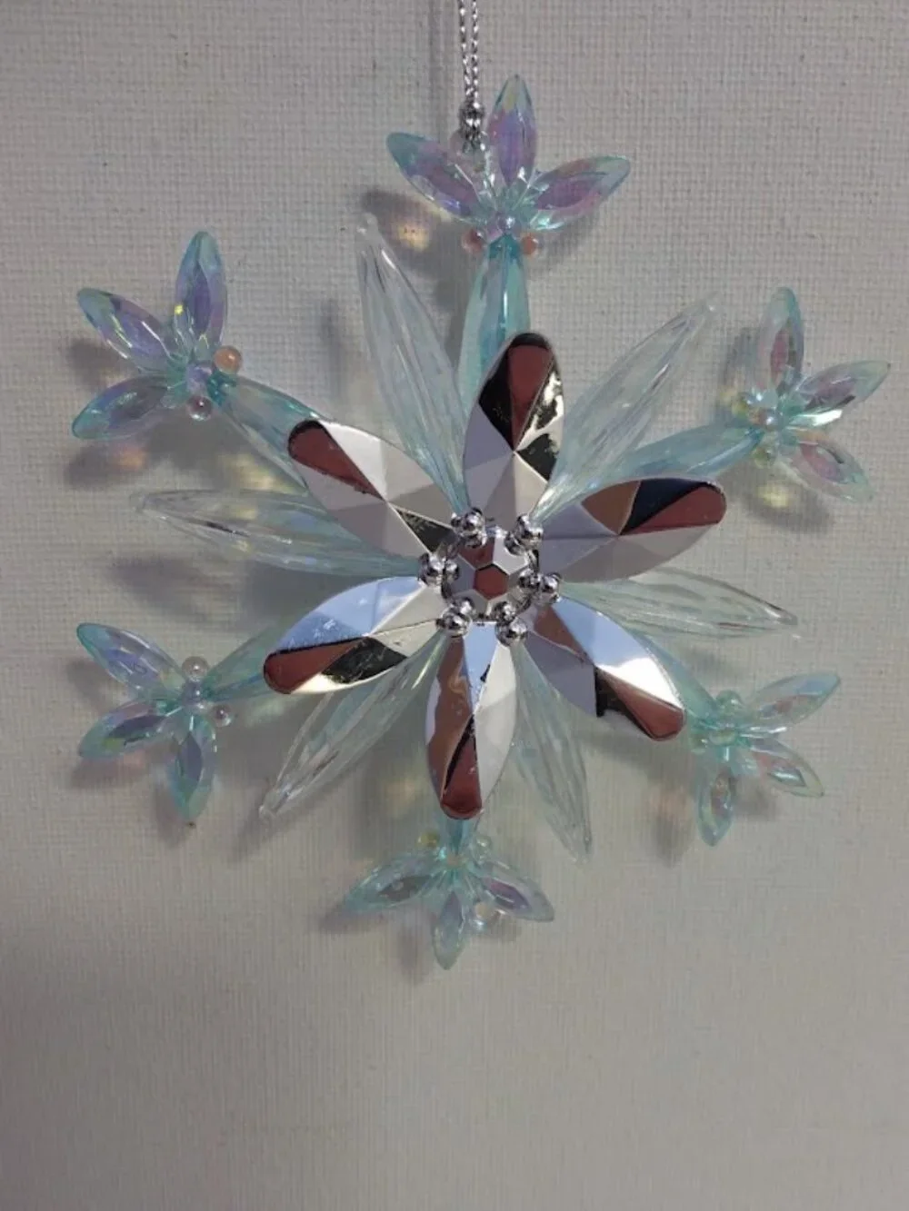 Bath & Body Works Crystal Snowflake Candle Topper Magnetic Ornament For 3-Wick